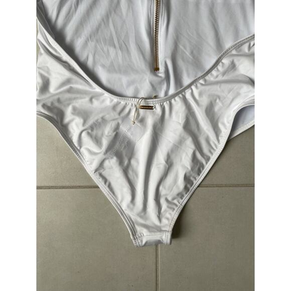 Kenny Flowers Swim One Piece Swimsuit Gold Zip The Santorini Swimwear - Picture 8 of 10